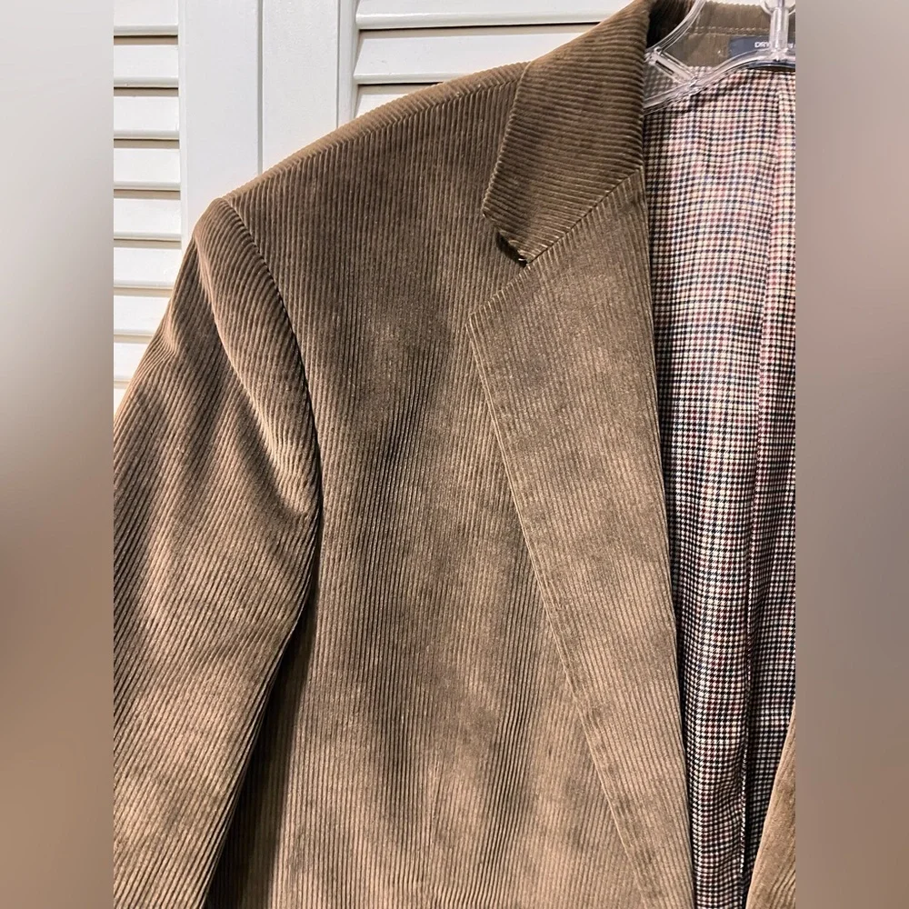 Vintage Saddlebred Corduroy Brown Blazer 42L NWOT